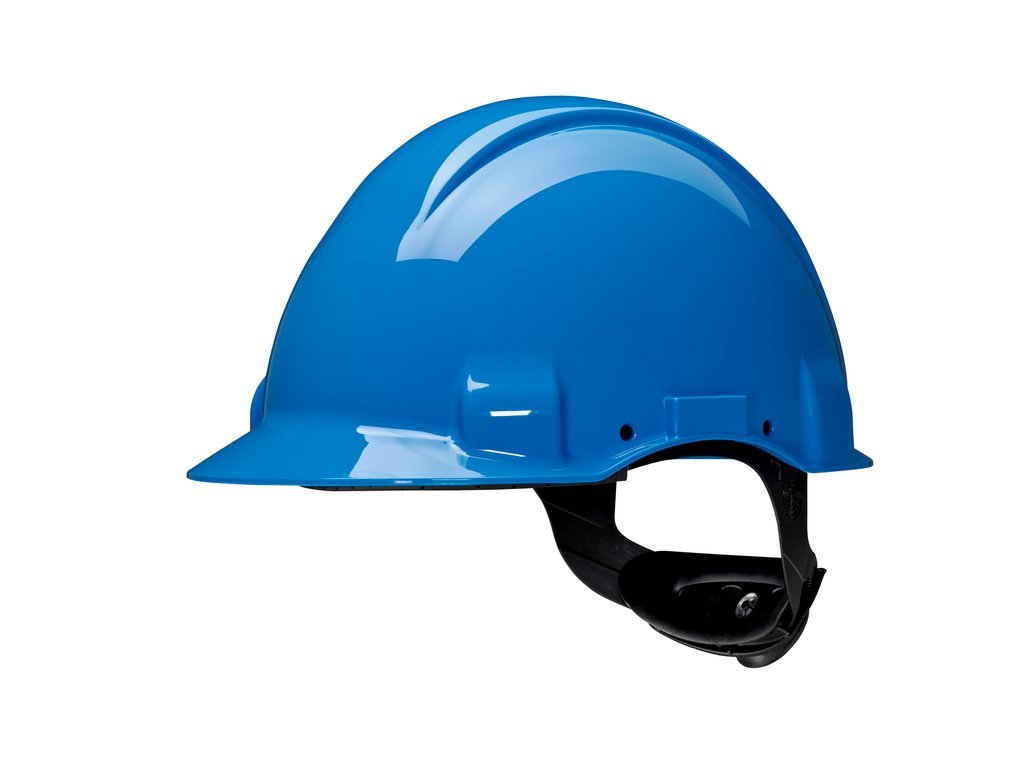 3M Hard Hat, Uvicator, Pinlock, Dielectric 440v, Blue, G3001CUV-BB