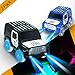 Car Track,Light Up Tracks Car(2-Pack) Glow in The Dark Racing Track Accessories Compatible with Most Tracks,Boys & Girls (style3 : Black+ Blue)