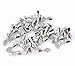 Rockin Beads 50 Glue on Leaf Bails Pendant Hanger Dull Silver Nickle Tone Plated 16x5mm