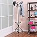 Tangkula Coat Rack Freestanding, 75 Inch Heavy Duty Metal Hanger Stand with Umbrella Holder, Entryway Hat Jacket Hanger with 12 Hooks for Scarf Crutch Bag, Standing Coat Tree Rack (Black)