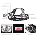 4 Modes LED Headlamp Headlight Flashlight with Zoomable Super Bright T6+2XPE CREE And 2 Rechargeable Batteries, Wall Charger
