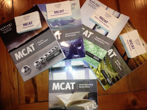 Download Kaplan MCAT Test Prep & Admissions Complete 5 Book Set 2009 (Physics Review Notes, General Chemistry Review Notes, Verbal Reasoning Review Notes, Organic Chemistry Review Notes, Biology Review Notes and Flash Cards) (Paperback)