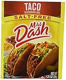 Mrs Dash Seasoning Mix - Taco - All Natural - Salt-Free - Net Wt. 1.25 OZ (35 g) Each - Pack of 4 Packets
