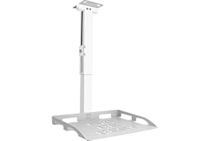 2-Be-Best Projector Ceiling Mount with Tray, 33CM-55CM / 13IN-21.6IN Height Adjustable Projector Shelf Universal Tray Mount f