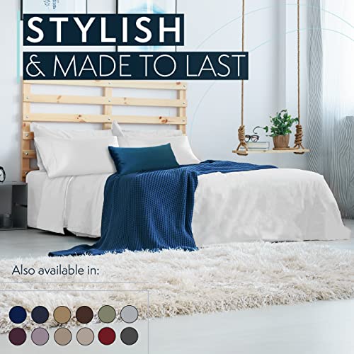 HC COLLECTION Full Bed Sheets Set Hotel Luxury, Lightweight, Soft