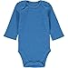 Wan-A-Beez 4 Pack Baby Girls' and Boys' Long Sleeve Bodysuits (18 Months, Solid Heather)