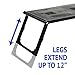 Ivation Adjustable Lap Desk Foldable Smart Table, Vented Stand Laptop, Notebook & Tablets Rechargeable Built-in Power Bank 13,200 mAh, Cooling Station 2 USB Ports & Reading Lamp