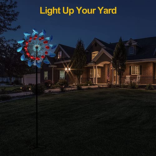 LimeHill Solar Metal Wind Spinner Wind Spinners for Garden