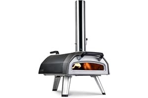 Ooni Karu 2 Multi-Fuel Outdoor Pizza Oven - Wood and Gas Outdoor Pizza Oven with Pizza Stone & Intergrated Thermometer, Pizza Oven Outdoor, Dual Fuel 12 Inch Pizza Maker, Outdoor Cooking Grill