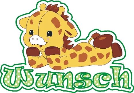Türschild Giraffe - Motiv 9 - Mit Wunschnamen - Namensschild Schild Kinderzimmer