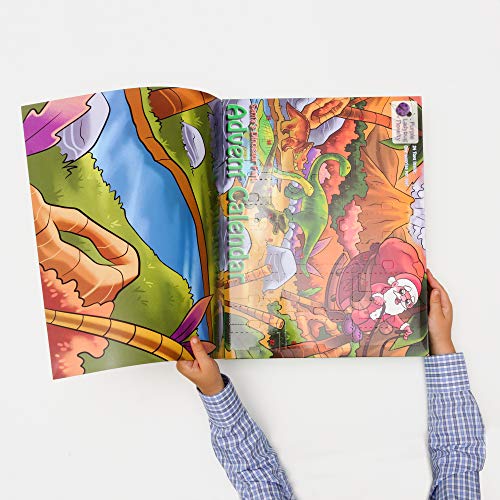 Purple Ladybug Novelty Dinosaur Toys 2019 Advent Calendar for Kids, with 24 Different Dinosaur Figurines Including a Large T-Rex! Great Christmas Countdown Advent Calendars for Boys or Girls!