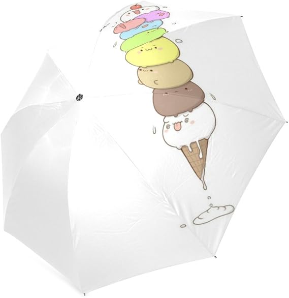 Personalized Cute Ice Cream Foldable Umbrella Travel Umbrella Amazon