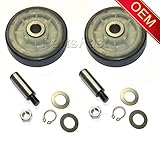 (2 PACK) 303373K AP4008534 PS1570070 DE693 Y303373 W10116741 OEM Dryer Rollers and Shaft Kits
