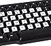 English Keyboard Stickers Full Size Universal PC Computer Laptop Desktop Replacement - QWERTY Alphabet for Full Size Keyboards - 1PCS