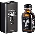 Fresh Beards 1920 Beard Oil - Classic Barbershop Fragrance - Scented Mens Beard and Mustache Oil - Soothing Anti-Itch Moisturizer & Softener for Dandruff Provention and Healthy Beard Growth