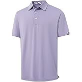 DTWOOO Men's Polo Shirts Short Sleeve Casual Solid Stylish Dry Fit Performance Designed Collared Golf Polo Shirts for Men