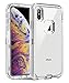 for iPhone Xs max case Clear, PIXIU Heavy Duty Protective Dual Layer with Hard PC Bumper & Soft TPU Back Shockproof Hybrid Case for Apple iPhone Xs MAX 6.5 inch 2018 Release Transparent