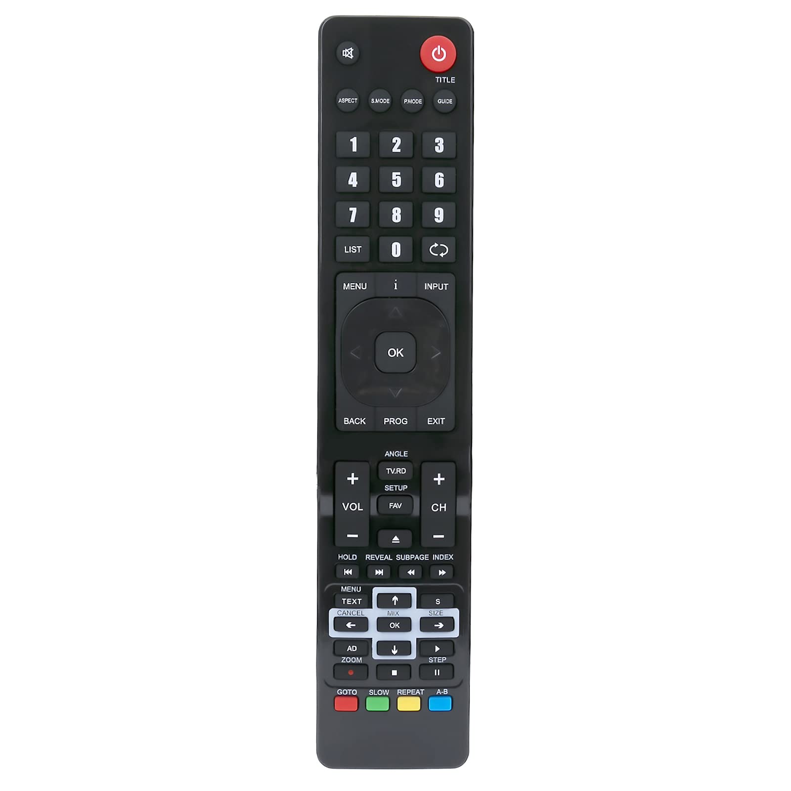 VINABTY Replacement Remote Control Fit for JVC LED HD TV LT-42K560 LT-49K560 LT-55K560 LT-48C570 LT-40C590 LT-40C591 LT-42C571 LT-40C550 LT-40C551 LT-42C550 LT-49C550 LT-50C550 RM-C3174