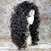 Amazing Sexy Wild Untamed Long Curly Wig Black Brown Ladies Wigs WIWIGS
