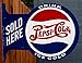 Pepsi Cola Sold Here Double Sided Vintage Style Flange Sign