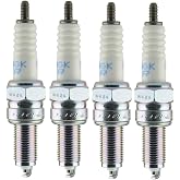 NGK Spark Plug CPR8EA-9- Set of 4 | Replaces 92070-0029 94700-00415 94701-00415 94703-00415 31916-KRM-841. 20k-30k mileage rated.