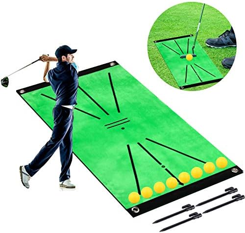 wiland Golf Hitting Mats for Indoor Outdoor,Mini Golf Simulators Putting Green Mat Residential Practice Training Aid Rug,Portable Artificial Turf Grass Mat for Swing Detection Batting, Game and Gift wiland Golf Hitting Mats for Indoor Outdoor,Mini Golf Simulators Putting Green Mat Residential Practice Training Aid Rug,Portable Artificial Turf Grass Mat for Swing Detection Batting, Game and Gift