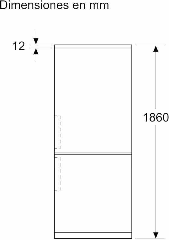 , Frigorífico combinado, 186 x 60 cm, Acero inoxidable, KGN36VIBT