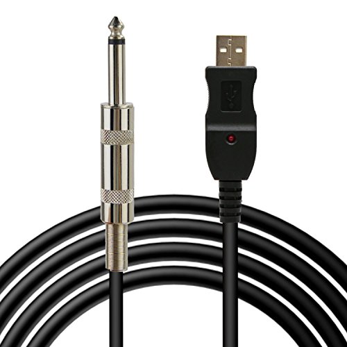Leagway 10ft usb electric guitar cable usb interface ma…