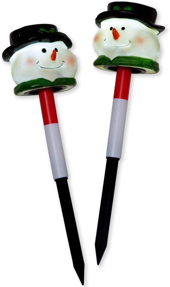 Amazon.com: Bits and Pieces - Set of Two (2) 12 Inch Tall Solar Snowman