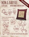 Mother and Baby Bee Hand Embroidery Patterns by StitchX Embroidery