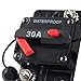 MASO 30 Amp Waterproof Car Circuit Breaker with Manual Reset Suitable for Motor Auto Car Marine Boat Bike Stereo Audio 12V-24V DC