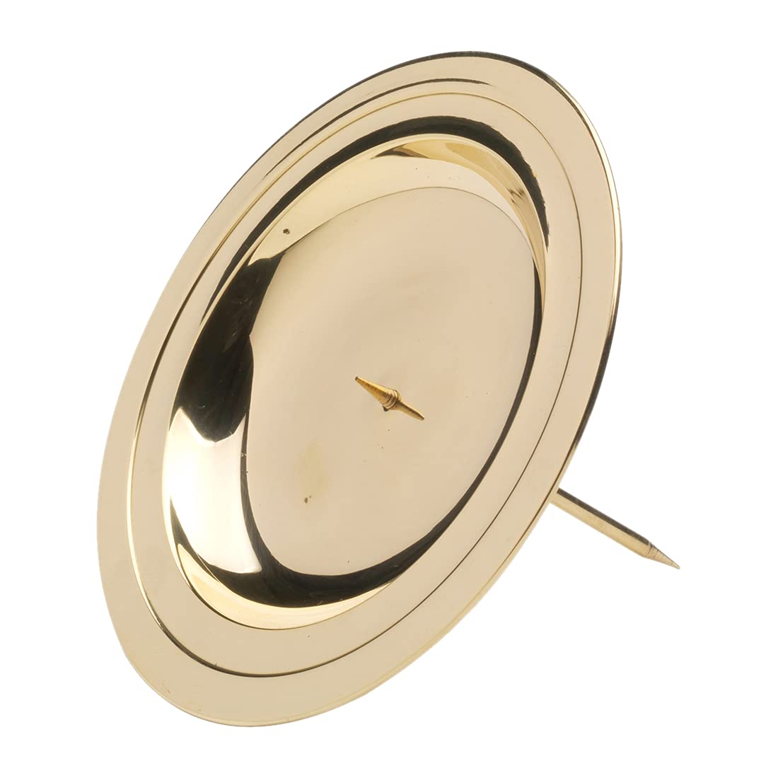 NKlaus Wreath Plate Adwent Ø 13 cm Brass old polished Coaster Candle Holder Deco 10658