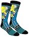 The Simpsons Casual Crew Socks 3 Pair Pack Multi Color (One Size, Homer/Bart/Burns)