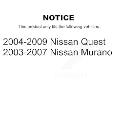 Front Wheel Bearing And Hub Assembly Pair For