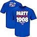 Chicago Baseball Fans. I Wanna Party Like It's 1908 Royal Blue T-Shirt (Sm-5X) (Large)
