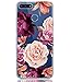 BAISRKE Huawei Y6 2018 Case, Honor 7A Case with Flowers Slim Shockproof Clear Floral Pattern Soft Flexible TPU Back Cove for Huawei Y6 2018 /Honor 7A/Y6 Prime 2018 [Purple Pink]