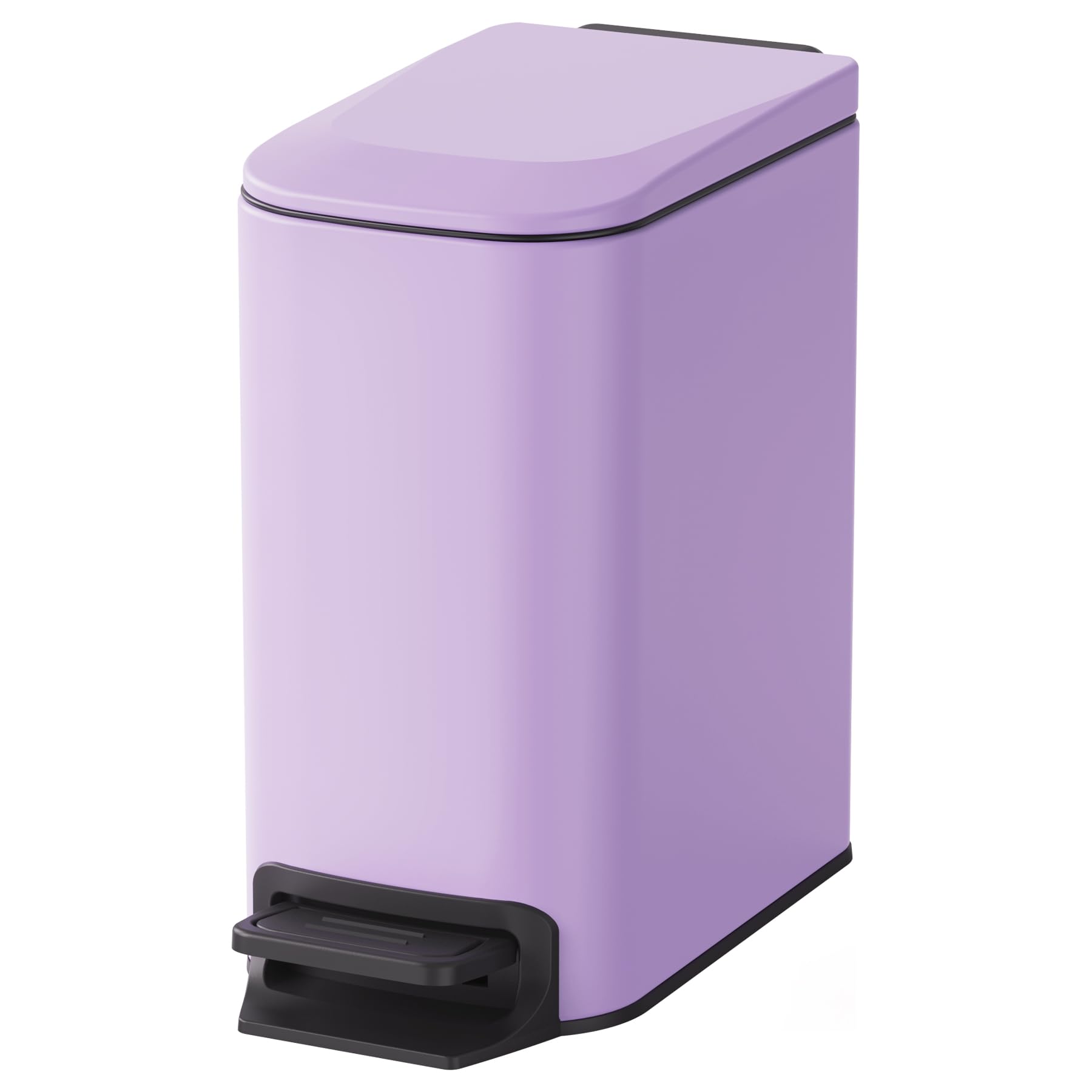 Cesun Small Bathroom Trash Can with Lid Soft