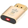 HDMI Dummy Plug EDID Emulator Fit Headless HDMI Display Adapter for Windows, Mac OS and Linux DDC EDID Emulator for Headless Ghost Display Great for Computer Desktop Support 3840x2160@60Hz (Single)