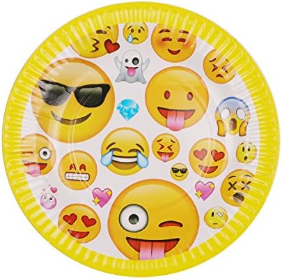 McMola Emoji Birthday Party Supplies - Serves 16