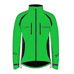 Proviz Men’s REFLECT360 CRS Plus Reflective Waterproof Cycling Jacket Hi Visibility Cycling Coat