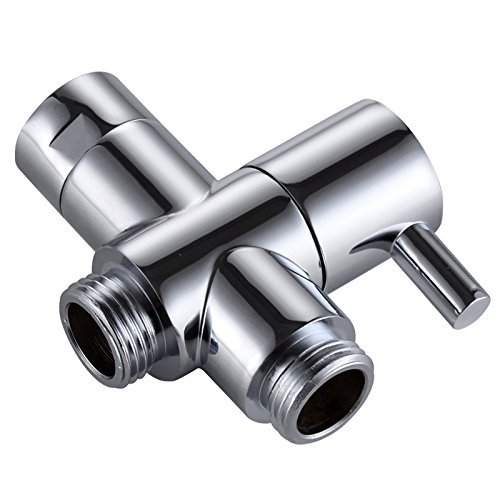 Zengest G1/2 Interface Shower Arm Diverter Valve for Hand Shower Head and Fixed Spray Head, Chrome - Thumbnail 6