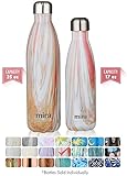 MIRA Vacuum Insulated Travel Water Bottle | Leak-proof Double Walled Stainless Steel Cola Shape Portable Water Bottle | No Sweating, Keeps Your Drink Hot & Cold | 17 Oz (500 ml) | Sunset