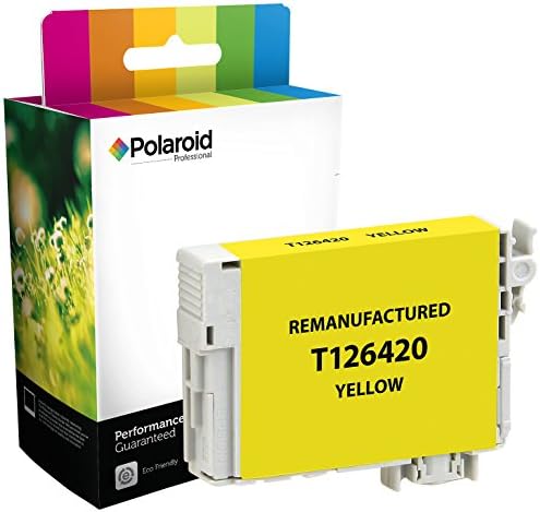Polaroid Professional Remanufactured Inkjet Cartridge Replacement for Epson 126 (T126420), (Yellow) Ink