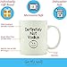 Definitely Not Vodka Funny Coffee Mug 11 oz - Birthday Gift For Men & Women, Him or Her - Best Office Cup & Christmas Present Idea For Mom, Dad, Husband, Wife, Boyfriend, Girlfriend or Coworkers