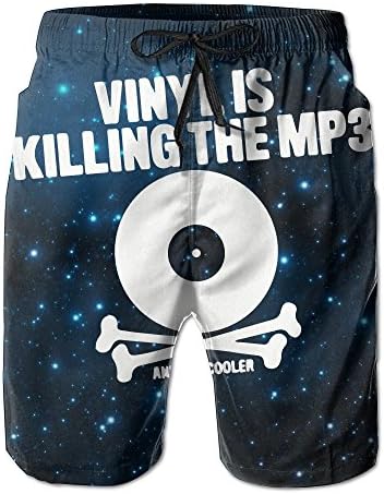 Vinyl Is Killing The MP3 Men's Summer Swim Board ShortsL