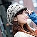 HindaWi Slouchy Beanie Scarf Gloves Set for Women Winter Hat Warm Skull Cap Scarves Touch Screen Mittens