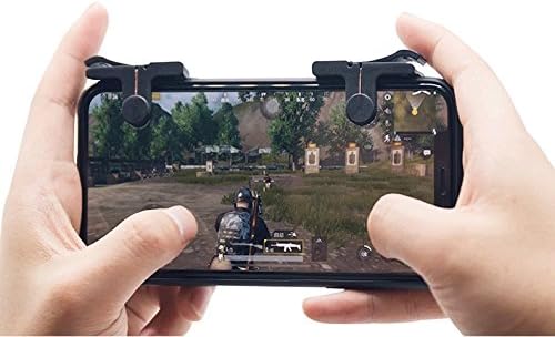 REVOQUE Mobile Game Controller - Buttons to Shoot and Scope Works for PUBG Knives Out Rules of Survival iPhone iOS, Android, Samsung, Fire