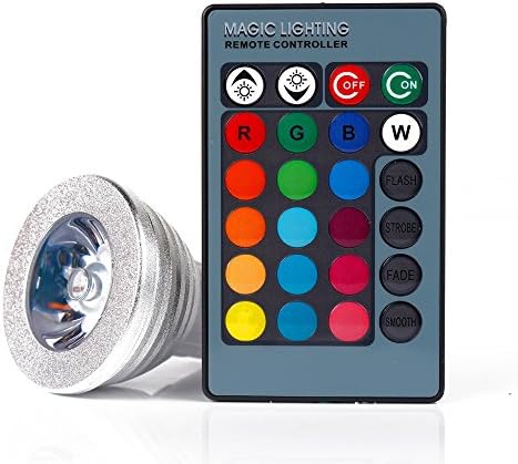 ELlight GU10 RGB multi-color LED Spotlight, 16 Colors optional LED Lights with Remote Control