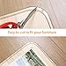 Cunina Transparent Table Edge Furniture Guard Corner Protectors Baby Safety Bumper Strip 1 Rolls 6.56ft(2m) with Double-Sided for Cabinets, Drawers, Glass Tables, 0.8 in / 2 cm Width
