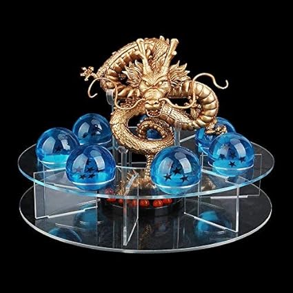 HT TOYS Shenron 15cm Crystal Dragon Balls 3.5cm and Shelf Dragon Ball Z Action Figures Toy